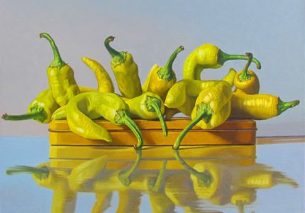 10 yellow peppers on a yellow box-2